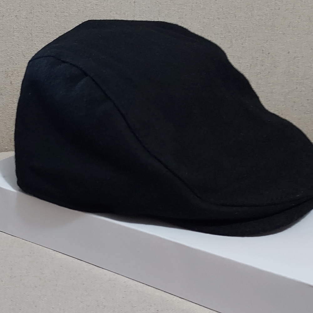 Boston Scally Cap XXL, Black wool.